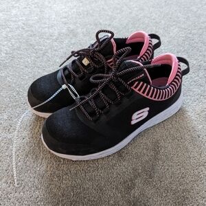 Skechers Women's Aluminum Toe SP Slip Resistant Safety Shoes Size 7.5 Black Pink